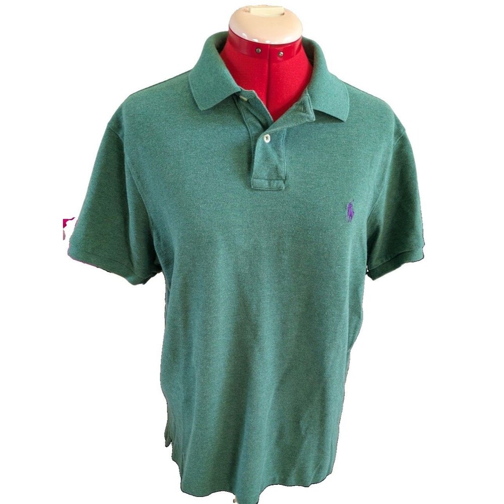 Polo Ralph Lauren Men’s Heather Green Polo Shirt Size Large